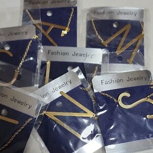 Large sideways letter Initial Necklace.